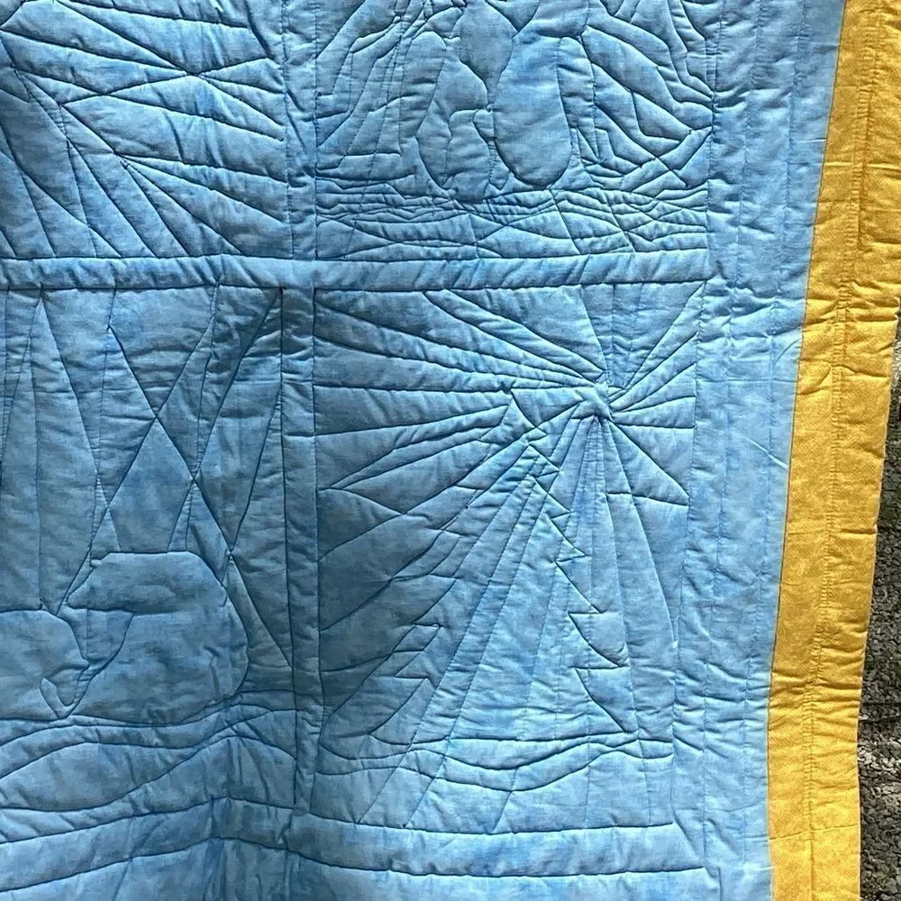 NWT. Hand Crafted Make the Season Bright Lap Quilt